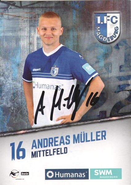 Autogramm Fussball | 1. FC Magdeburg | 2021 | Andreas MÜLLER