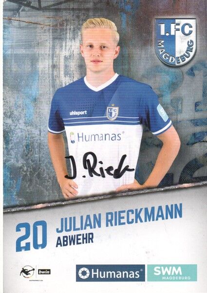 Autogramm Fussball | 1. FC Magdeburg | 2021 | Julian RIECKMANN