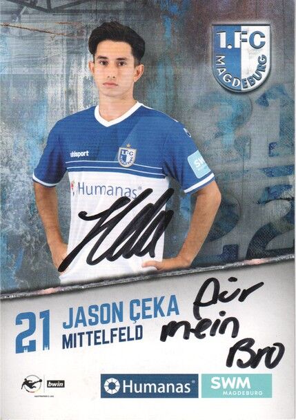 Autogramm Fussball | 1. FC Magdeburg | 2021 | Jason CEKA