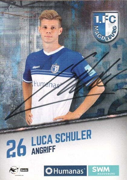 Autogramm Fussball | 1. FC Magdeburg | 2021 | Luca SCHULER