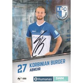 Autogramm Fussball | 1. FC Magdeburg | 2021 | Korbinian BURGER