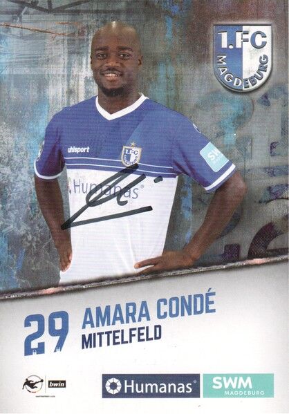 Autogramm Fussball | 1. FC Magdeburg | 2021 | Amara CONDE