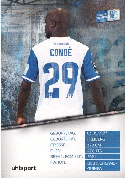 Autogramm Fussball | 1. FC Magdeburg | 2021 | Amara CONDE