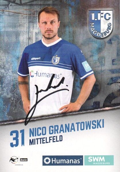 Autogramm Fussball | 1. FC Magdeburg | 2021 | Nico GRANATOWSKI