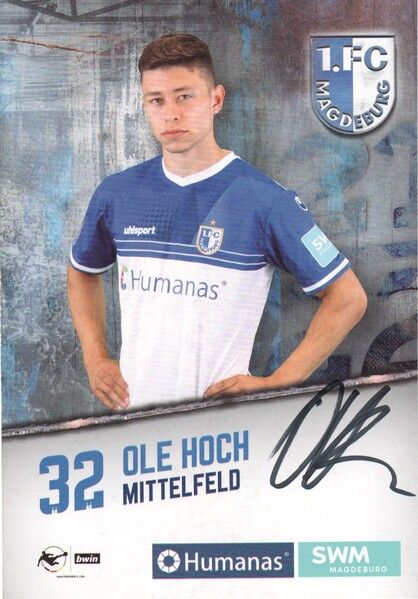 Autogramm Fussball | 1. FC Magdeburg | 2021 | Ole HOCH