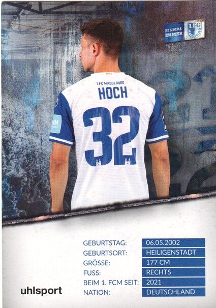 Autogramm Fussball | 1. FC Magdeburg | 2021 | Ole HOCH