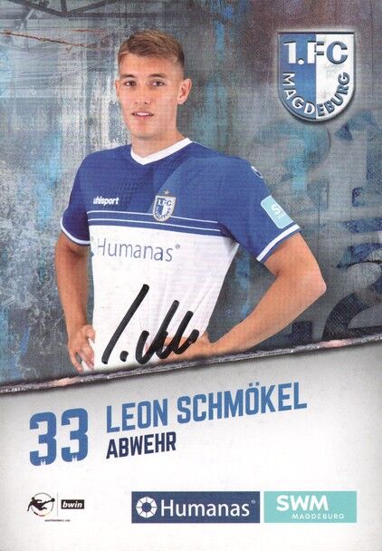 Autogramm Fussball | 1. FC Magdeburg | 2021 | Leon SCHMÖKEL