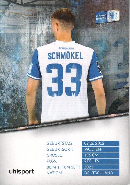 Autogramm Fussball | 1. FC Magdeburg | 2021 | Leon SCHMÖKEL