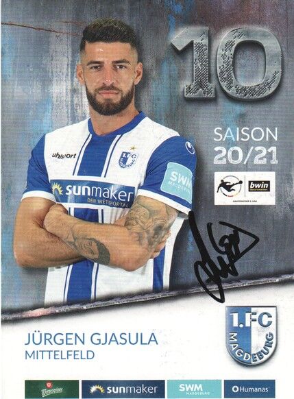 Autogramm Fussball | 1. FC Magdeburg | 2020 | Jürgen GJASULA