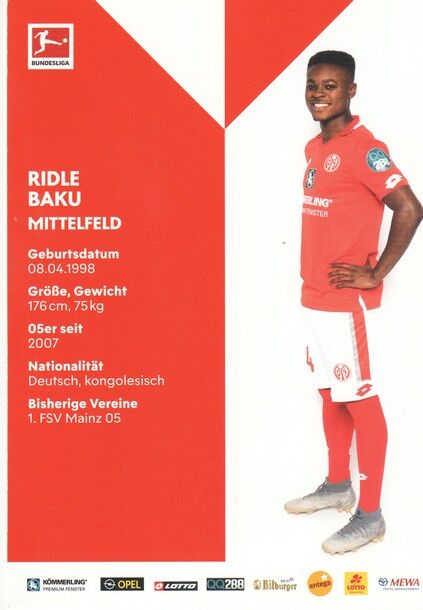 Autogramm Fussball | FSV Mainz 05 | 2019 | Ridle BAKU