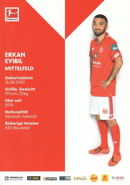 Autogramm Fussball | FSV Mainz 05 | 2019 | Erkan EYIBIL