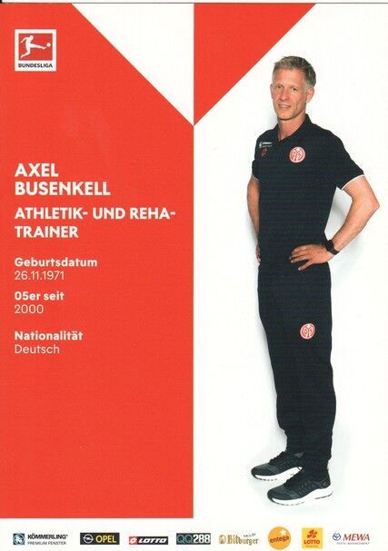 Autogramm Fussball | FSV Mainz 05 | 2019 | Axel BUSENKELL