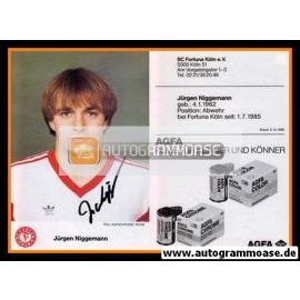 Autogramm Fussball | Fortuna Köln | 1986 | Jürgen NIGGEMANN
