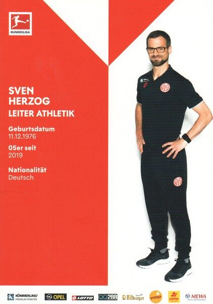 Autogramm Fussball | FSV Mainz 05 | 2019 | Sven HERZOG