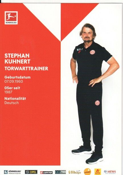 Autogramm Fussball | FSV Mainz 05 | 2019 | Stephan KUHNERT