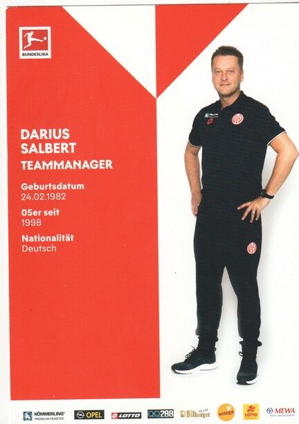Autogramm Fussball | FSV Mainz 05 | 2019 | Darius SALBERT