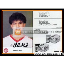 Autogramm Fussball | Fortuna Köln | 1986 | Christos ORKAS