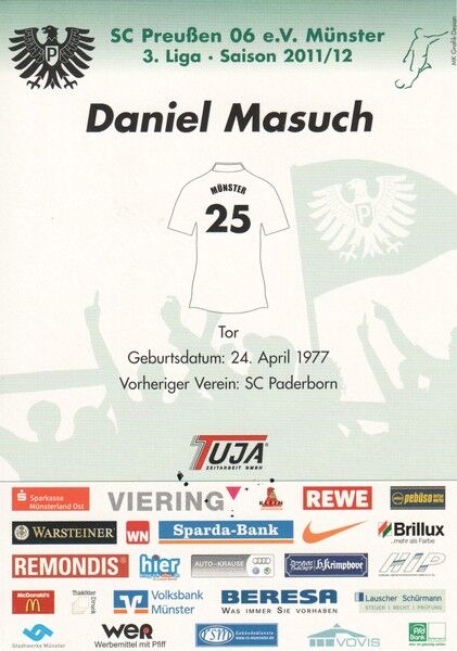 Autogramm Fussball | Preussen Münster | 2011 | Daniel MASUCH