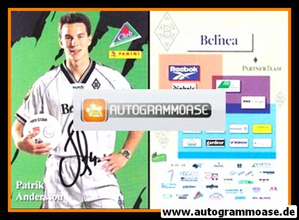 Autogramm Fussball | Borussia Mönchengladbach | 1997 | Patrik ANDERSSON