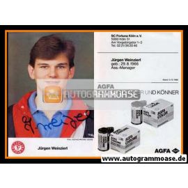Autogramm Fussball | Fortuna Köln | 1986 | Jürgen WEINZIERL