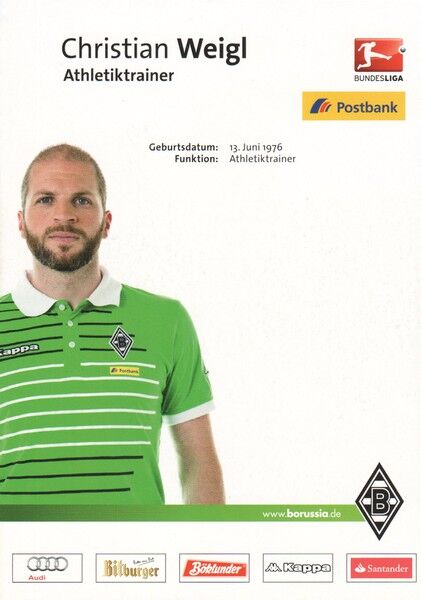 Autogramm Fussball | Borussia Mönchengladbach | 2013 | Christian WEIGL