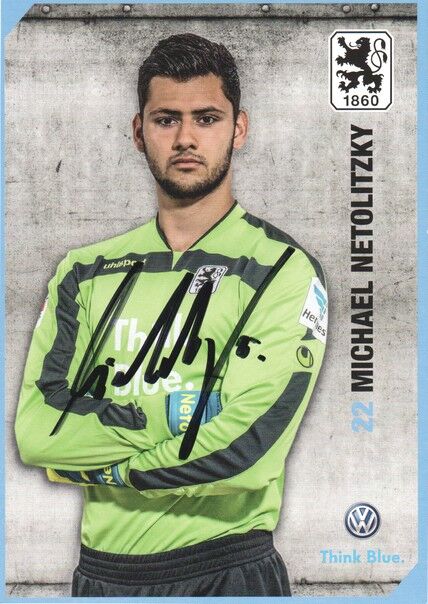 Autogramm Fussball | TSV 1860 München | 2014 | Michael NETOLITZKY