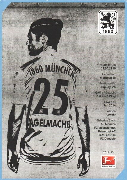 Autogramm Fussball | TSV 1860 München | 2014 | Gary KAGELMACHER
