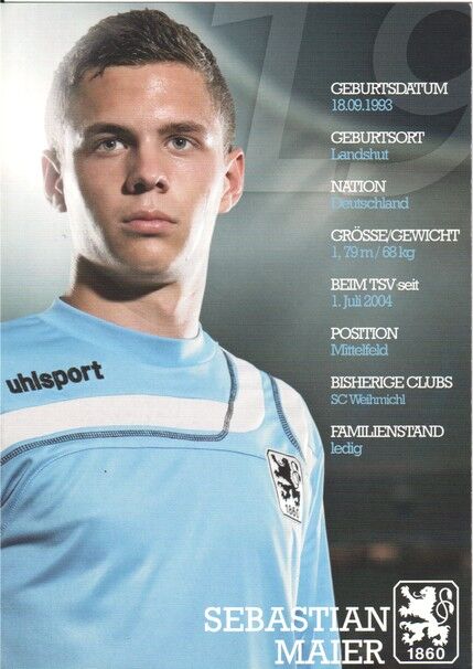 Autogramm Fussball | TSV 1860 München | 2011 | Sebastian MAIER