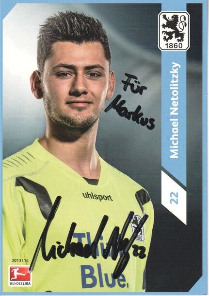 Autogramm Fussball | TSV 1860 München | 2013 | Michael NETOLITZKY