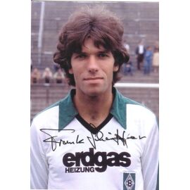 Autogramm Fussball | Borussia Mönchengladbach | 1980er Foto | Frank SCHÄFFER (Erdgas)