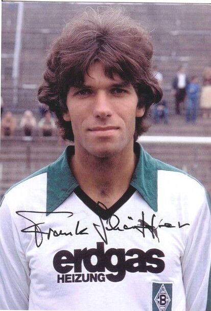 Autogramm Fussball | Borussia Mönchengladbach | 1980er Foto | Frank SCHÄFFER (Erdgas)