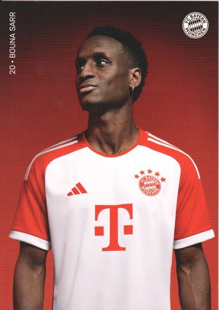 Autogramm Fussball | FC Bayern München | 2023 Druck | Bouna SARR
