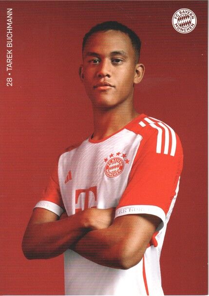 Autogramm Fussball | FC Bayern München | 2023 Druck | Tarek BUCHMANN