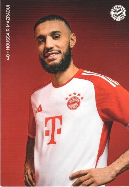 Autogramm Fussball | FC Bayern München | 2023 Druck | Noussair MAZRAOUI