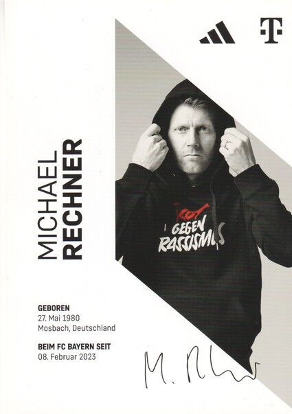 Autogramm Fussball | FC Bayern München | 2023 Druck | Michael RECHNER