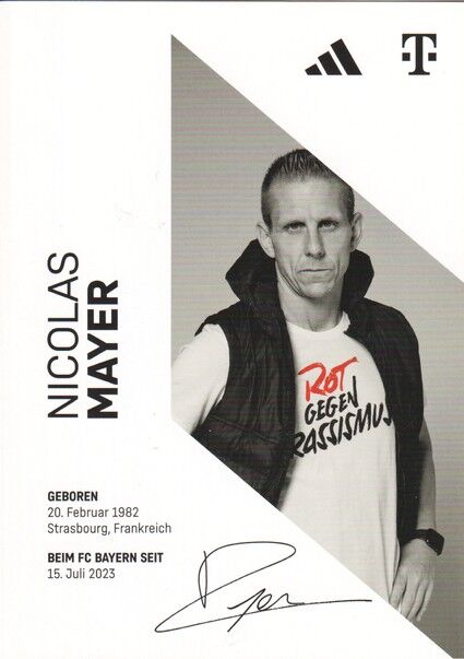 Autogramm Fussball | FC Bayern München | 2023 Druck | Nicolas MAYER