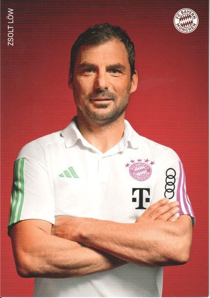 Autogramm Fussball | FC Bayern München | 2023 Druck | Zsolt LÖW