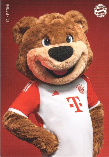 Autogramm Fussball | FC Bayern München | 2023 Druck | BERNI (Maskottchen)