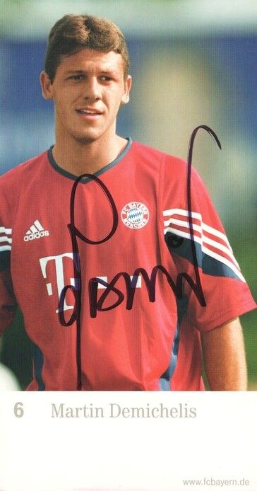 Autogramm Fussball | FC Bayern München | 2003 | Martin DEMICHELIS