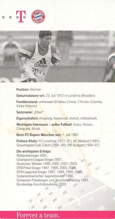 AK Fussball | FC Bayern München | 2003 | Giovane ELBER 