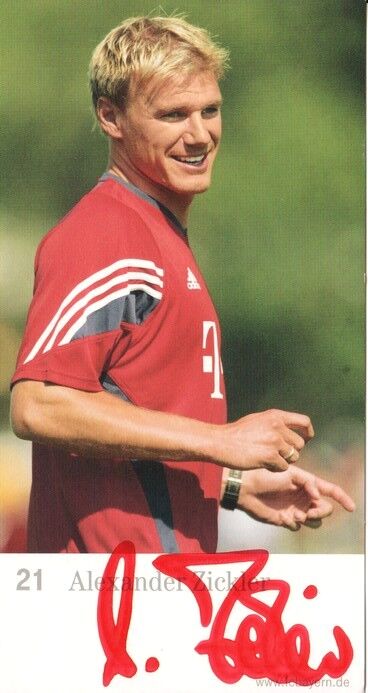 Autogramm Fussball | FC Bayern München | 2003 | Alexander ZICKLER