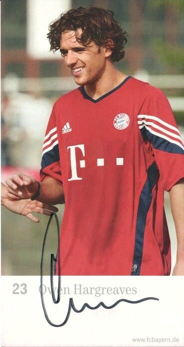 Autogramm Fussball | FC Bayern München | 2003 | Owen HARGREAVES