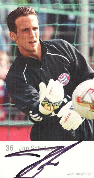 Autogramm Fussball | FC Bayern München | 2003 | Jan SCHLÖSSER