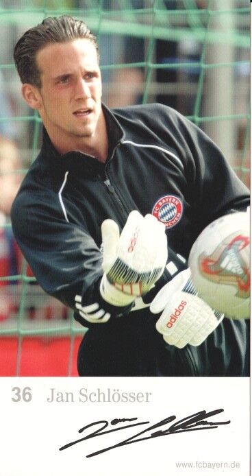 Autogramm Fussball | FC Bayern München | 2003 Druck | Jan SCHLÖSSER