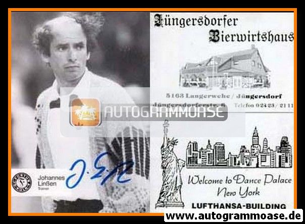 Autogramm Fussball | Fortuna Köln | 1987 | Johannes LINSSEN