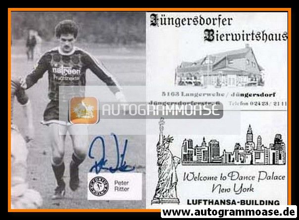 Autogramm Fussball | Fortuna Köln | 1987 | Peter RITTER