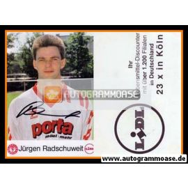 Autogramm Fussball | Fortuna Köln | 1993 | Jürgen RADSCHUWEIT