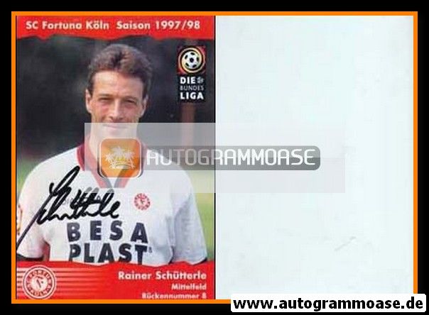 Autogramm Fussball | Fortuna Köln | 1997 | Rainer SCHÜTTERLE