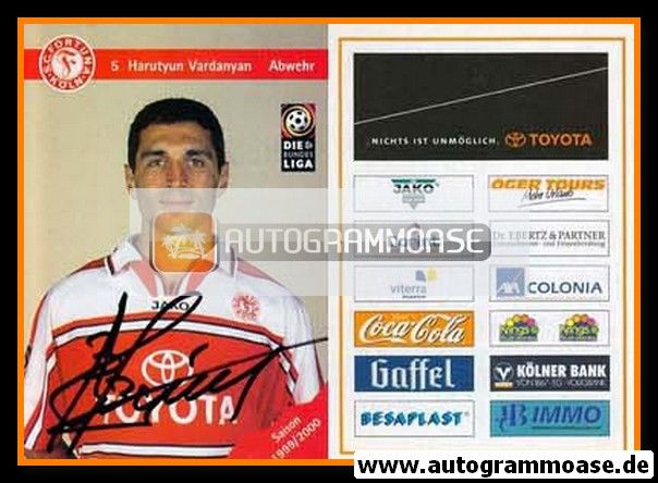 Autogramm Fussball | Fortuna Köln | 1999 | Harutyun VARDANYAN