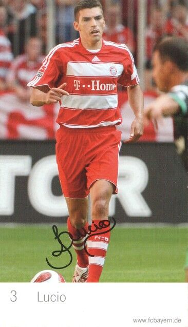 Autogramm Fussball | FC Bayern München | 2007 Druck | LUCIO